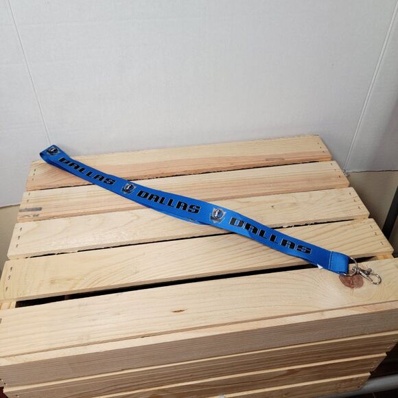 Dallas Mavericks Lanyard w/ Clip Royal Blue - Picture 2 of 4